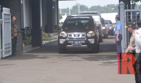 Rombongan Mantan Presiden AS, Barrack Obama di Bandara Halim Perdanakusuma, Jakarta, Jumat (30/6).