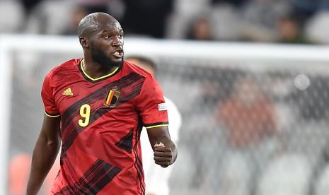 Striker timnas Belgia, Romelu Lukaku.