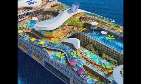 Royal Caribbean International akan meluncurkan kapal pesiar terbesar mereka, Icon of the Seas, pada Januari 2024.