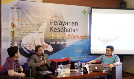 RS Azra, Bogor, menggelar seminar bertema pelayanan kesehatan di era disruptif.