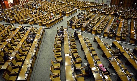 Ruang Sidang Paripurna.   (Republika/Agung Supriyanto)