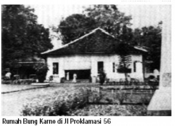 Rumah asli Bung Karno di Pegangsaan nomor 56. 