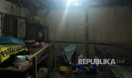 Rumah Lalu Muhammad Zohri di Dusun Karang Pangsor, Desa Pemenang Barat, Kecamatan Pemenang, Kabupaten Lombok Utara, NTB.