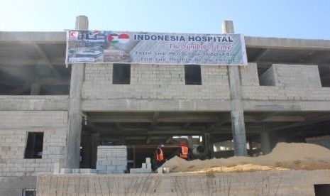 Rumah Sakit Indonesia (RSI) di Distrik Beit Lahiya, Gaza utara, Palestina.