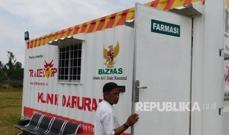 Rumah Sakit Lapangan hasil kerjasama Baznas dan Tradecorp di Desa Maku, Kecamatan Dolo, Kebupaten Sigi, Sulawesi Tengah, diresmikan hari ini, Kamis (8/11). 