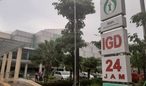 Rumah Sakit Penyakit Infeksi (RSPI) Sulianti Saroso, Jakarta Utara, Sabtu (25/1). Pasien yang diduga terjangkit Virus Corna dirawat di rumah sakit ini.