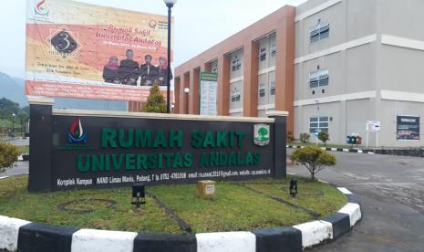 Rumah Sakit Universitas Andalas di Kota Padang yang sudah diresmikan sebagai salah satu  rumah sakit rujukan untuk mengisolasi pasien positif covid-19