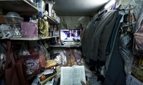 Rumah sempit di Hong Kong yang mirip peti mati 