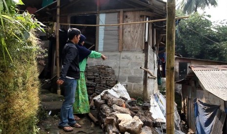 Rumah Sriyono di Kelurahan Srengseng Sawah, Kecamatan Jagakarsa, Jakarta Selatan.