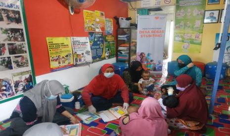 Rumah Zakat Banjarmasin kembali mengadakan posyandu balita.