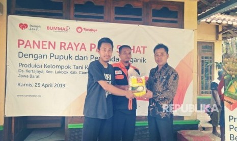 Rumah Zakat berdayakan petani beras organik di desa berdaya Kertajaya, Ciamis.