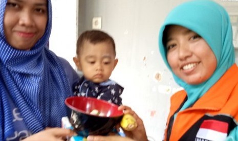  Rumah Zakat Beri Makanan Tambahan di Posyandu