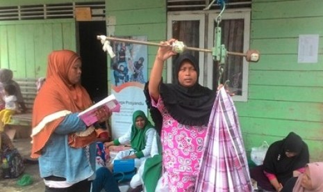 Rumah Zakat bersama kader posyandu dan puskesmas Kecamatan Gunung Meriah Kabupaten Deli Serang Provinsi Sumatra Utara kembali melaksanakan kegiatan posyandu. 