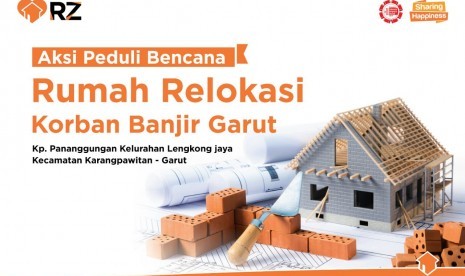 Rumah Zakat membantu korban banjir Garut.