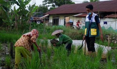 Rumah Zakat mendampingi Nenek Gandariah, yang diusia senjanya masih semangat bertani.