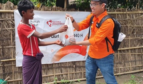 Rumah Zakat salurkan daging kurban ke wilayah minus di Rakhine State Myanmar.