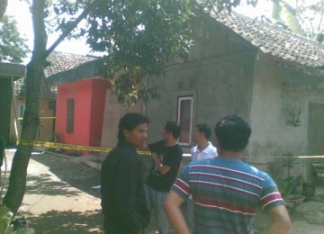 Rumah tersangka teroris yang ditangkap di Cibiru, Bandung