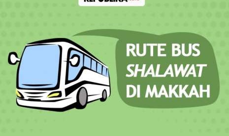 Rute bus Shalawat di Makkah.