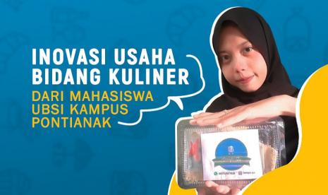 Sabellah Ramadhiani Fitri, mahasiswi Sistem Informasi Akuntansi (SIA) Universitas BSI (Bina Sarana Informatika) Kampus Pontianak sukses membuka usaha kuliner dengan nama brand Tempe.Qu.