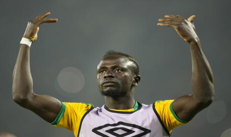 Striker timnas Senegal, Sadio Mane. Gol penalti Sadio Mane pada pengujung babak kedua melengkapi kemenangan Senegal atas Brasil, 4-2, Rabu (21/6/2023) dini hari WIB. 