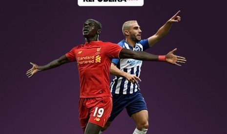 Sadio Mane (Liverpool/kiri) Vs Neal Maupay (Brighton)