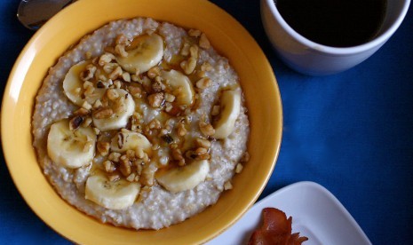 Sahur dengan menu oatmeal