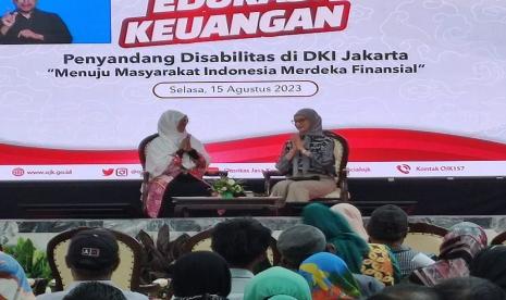 Sakinah Finance bersama dengan OJK mengadakan acara edukasi keuangan bagi para penyandang disabilitas di Perpustakaan Nasional RI yang berlokasi di Jakarta, Selasa (15/8/2023). Acara ini diadakan khusus untuk penyandang disabilitas di DKI Jakarta dan sekitarnya yang bertemakan Menuju Masyarakat Indonesia Merdeka Finansial yang dihadiri 300 lebih peserta luring dan 1000 peserta daring.