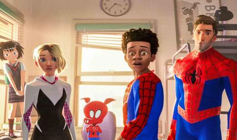 Film Into The Spider-Verse memiliki pendapatan paling kecil dbandingka film Spider-Man lainnya. (ilustrasi)