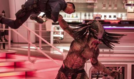 Salah satu adegan dalam film The Predator.