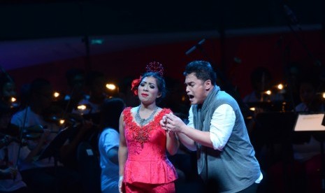 Salah satu adegan dalam opera Carmen