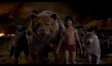 Salah satu adegan dari The Jungle Book.