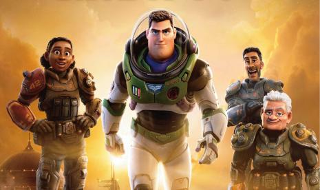 Salah satu adegan di film animasi Lightyear. Pixar mengakui bahwa film ini tidak meraih kesuksesan di box office. (ilustrasi)