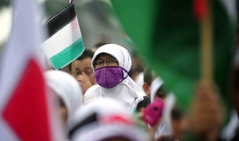 Salah satu aksi mendukung Palestina.