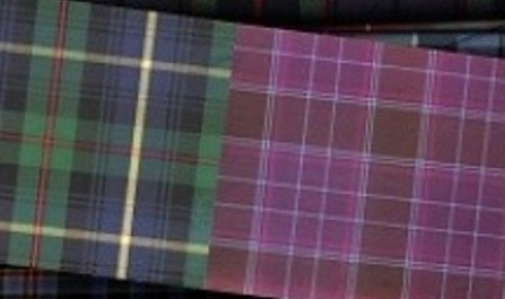 Salah satu contoh corak Tartan (kain tradisional Skotlandia) yang akan dirancang komunitas Muslim Skotlandia.