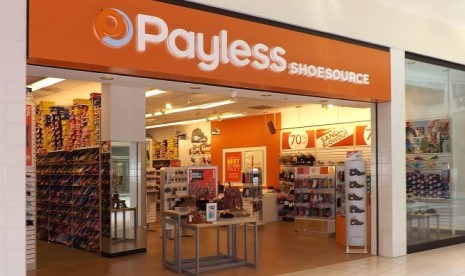 Salah satu gerai toko Payless.