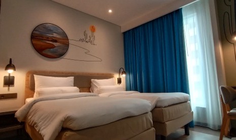 Salah satu kamar di Ibis Styles Simatupang, Jakarta Selatan.