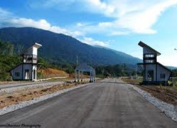 Salah satu kawasan perbatasan Indonesia dan Malaysia di pulau Kalimantan.