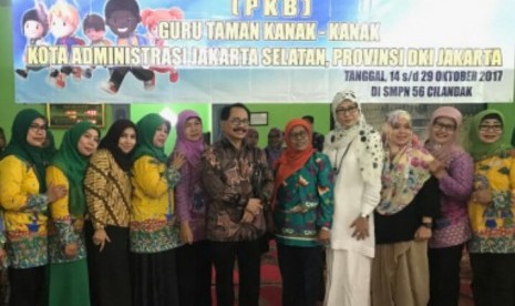 Salah satu kegiatan Pengembangan Keprofesian Berkelanjutan (PKB) untuk para guru TK di Jakarta.