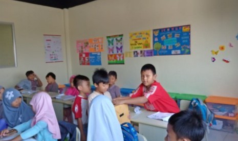 Salah satu kegiatan Ramadhan School yang diadakan di Sekolah Prestasi Global, Depok.