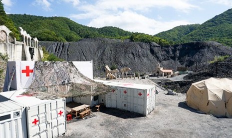 Salah satu lokasi syuting Drama Descendants of the Sun di kawasan pertambangan