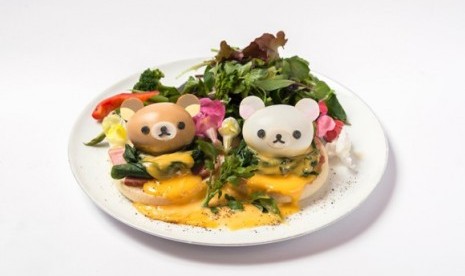 Salah satu menu di Rilakkuma Kafe Jepang.