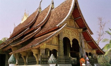 Salah satu obyek wisata di Luang Prabang.