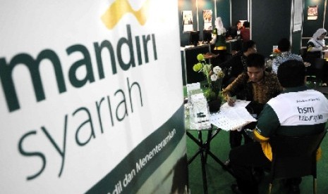 Salah satu outlet Bank Syariah Mandiri.