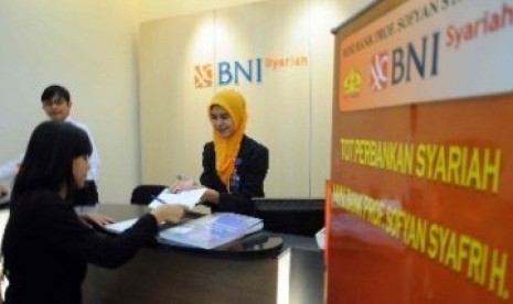 Salah satu outlet BNI Syariah.