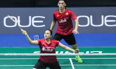 Salah satu pasangan ganda campuran Indonesia, Ronald Alexander/Melati Daeva Oktavianti.