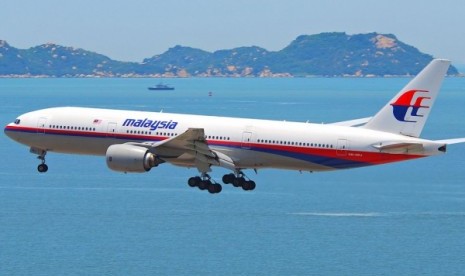 Salah satu pesawat milik maskapai Malaysia Airlines.