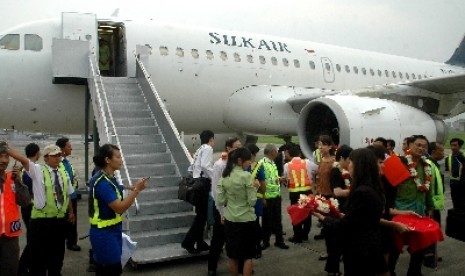  Salah satu pesawat Silk Air.