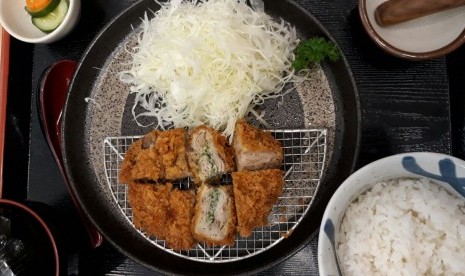 Salah satu pilihan menu katsu di Kimukatsu Mal Kota Kasablanka, Jakarta.