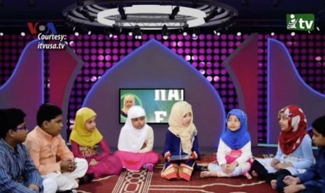 Salah satu program acara di stasiun televisi Islam di Amerika