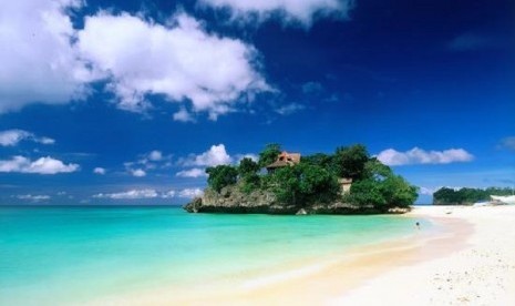 Salah satu pulau terbaik di Filipina, Boracay